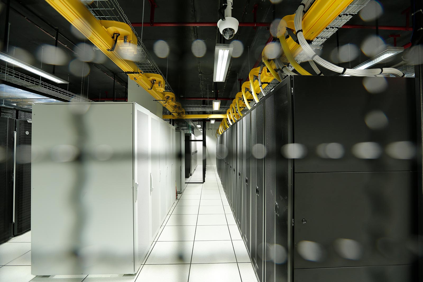 Servers stored in a data centre